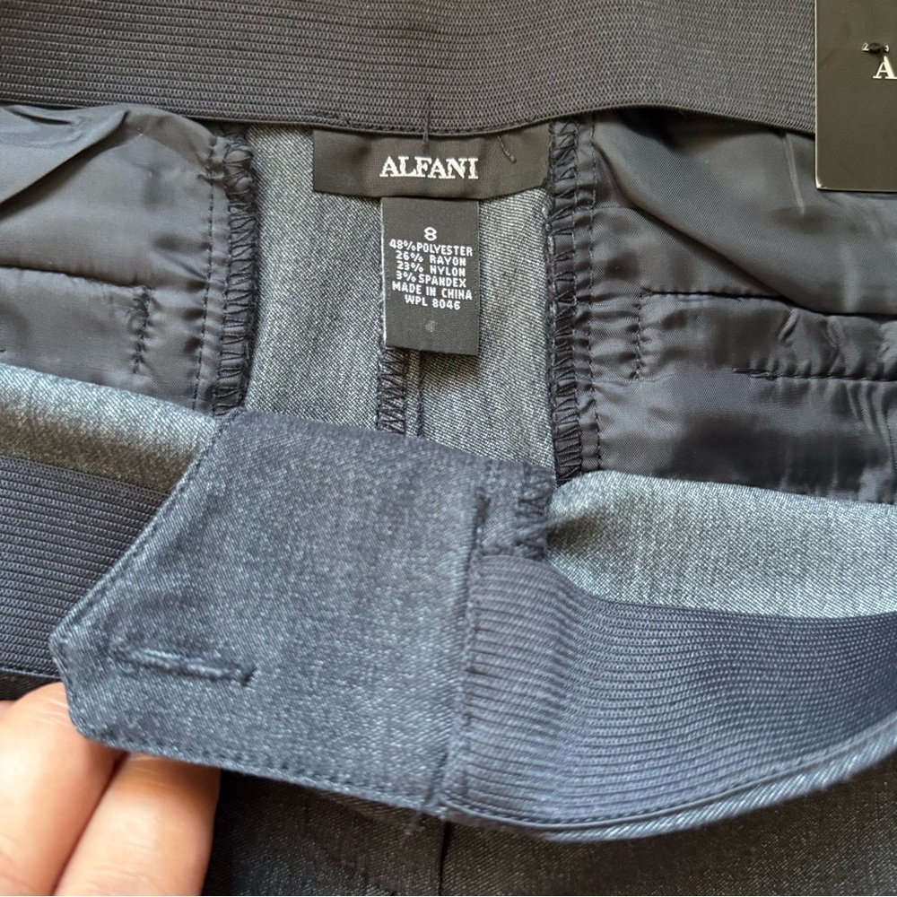 Alfani Women’s Black Ankle Pants Size 8 Comfort Waist NWT - Picture 3 of 9